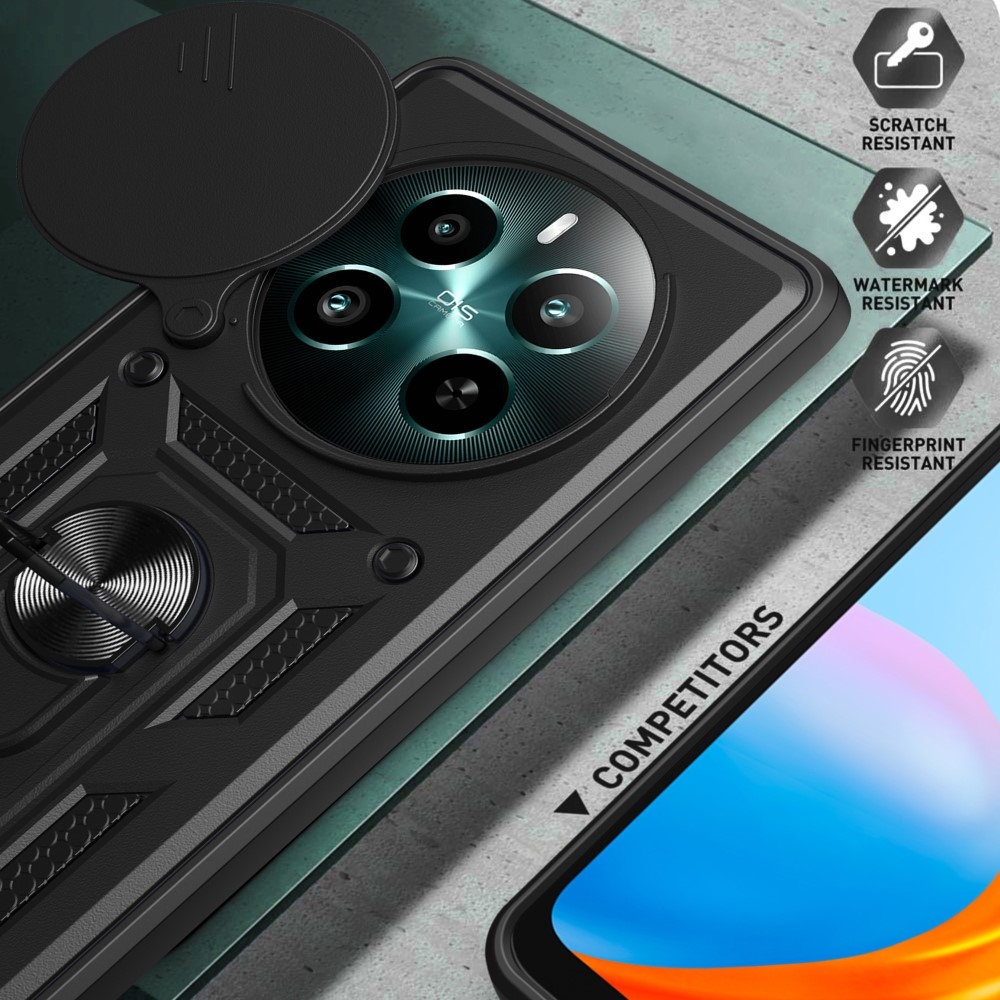 Csúszásálló borítás a Realme 12+ 5G készülékhez - fekete