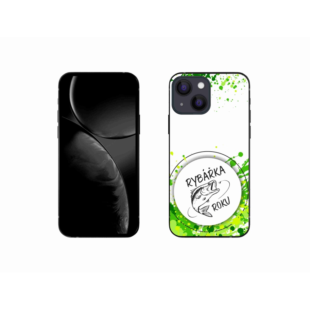 Gél borítás mmCase iPhone 13 mini 5.4 - az év halásznője fehér háttérrel