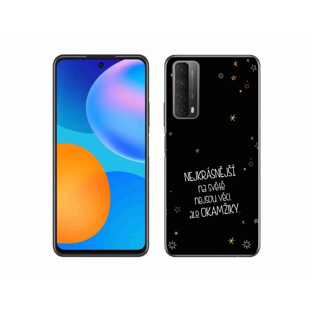 Gél borítás mmCase a Huawei P Smart (2021) - idézem 4 fekete háttérrel