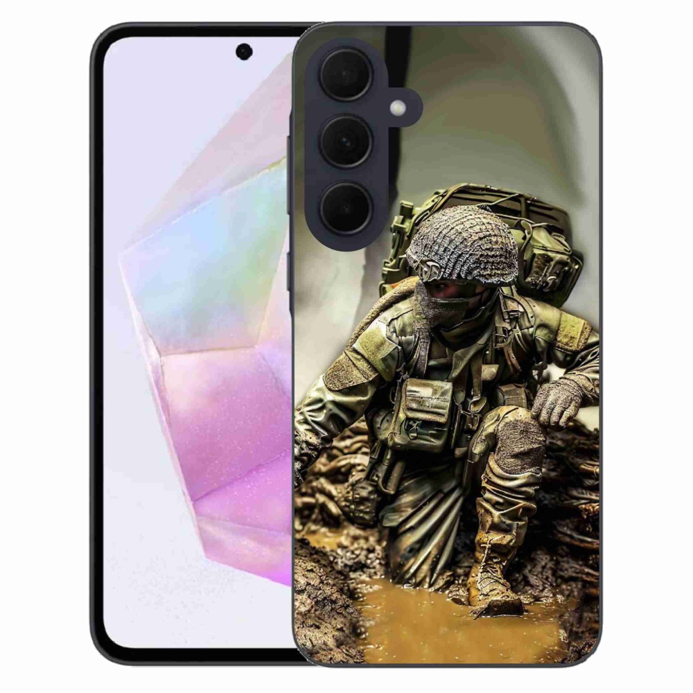 Zselés borítás mmCase Samsung Galaxy A35 5G - katonás