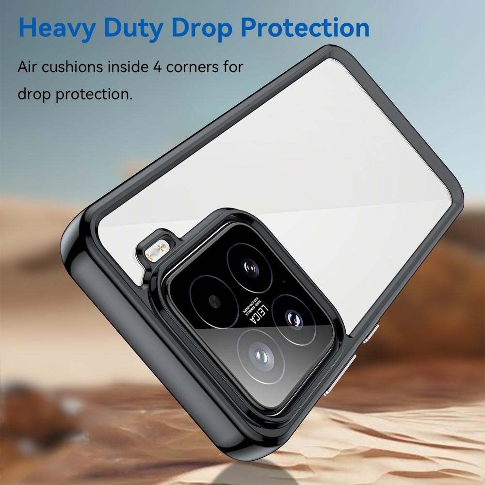 Gél tok fix hátlappal Xiaomi 15-hez - fekete