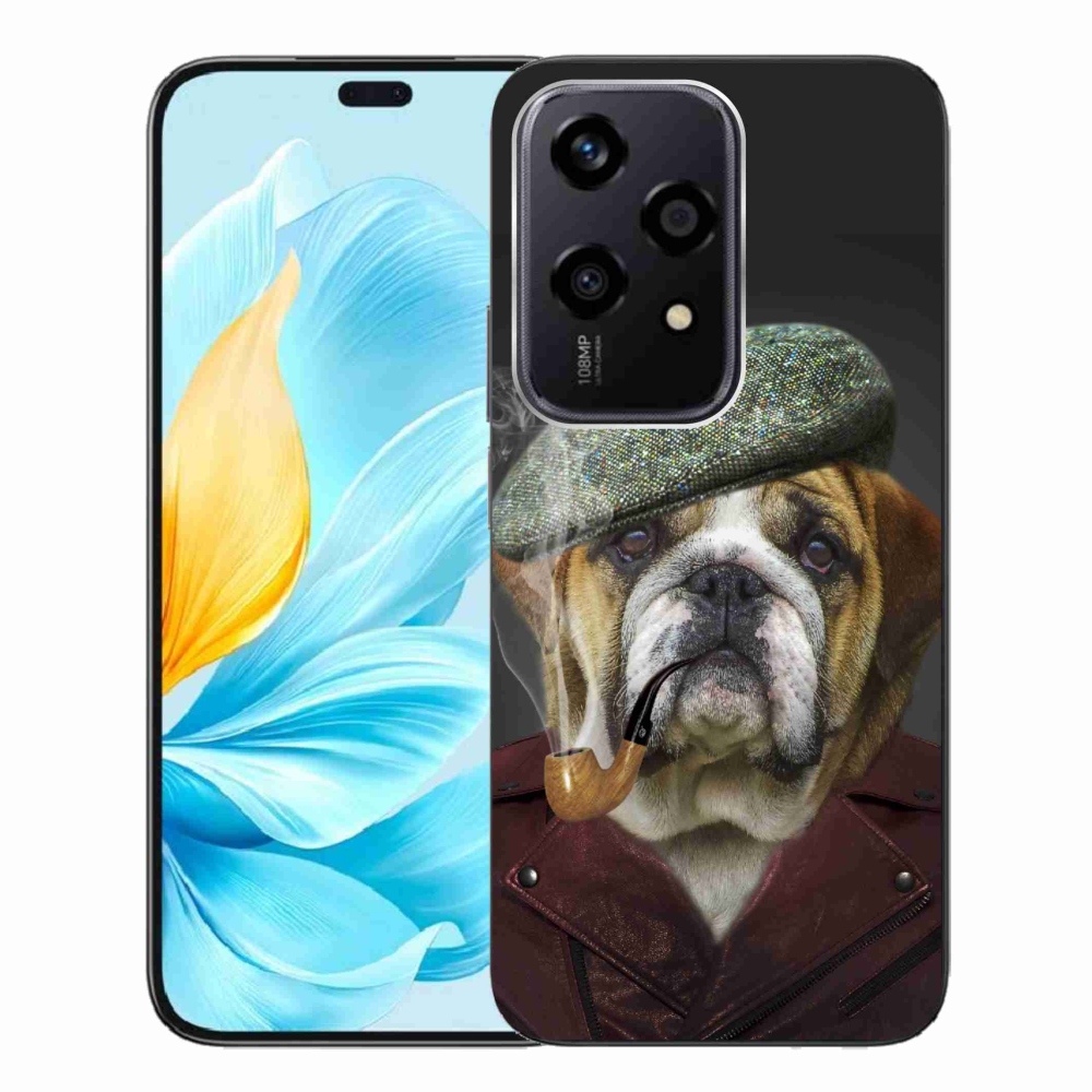 Zselés borítás mmCase a Honor 200 Lite 5G készülékhez - kutya csővel