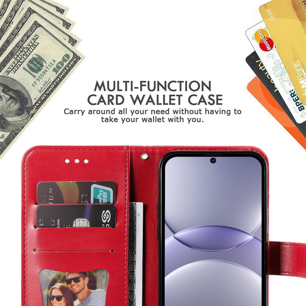 Mandala könyv tok a Huawei Nova 13 5G-hez - piros