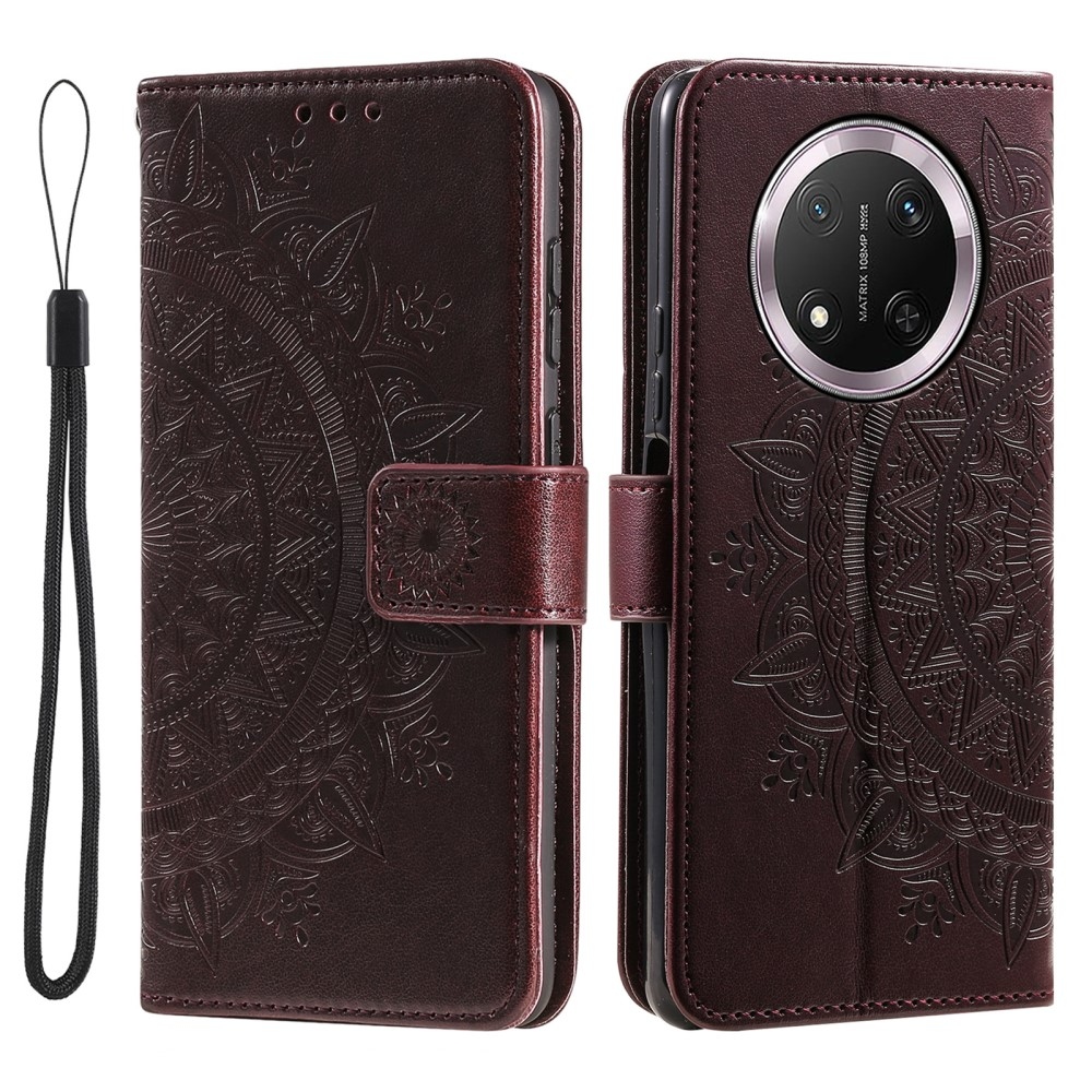 Mandala könyvtáska Honor Magic 7 Lite 5G - barna