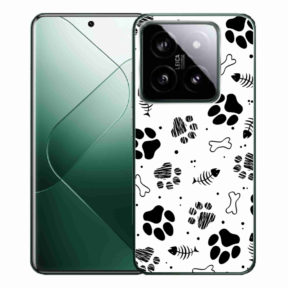 Gél borítás mmCase a Xiaomi 14 Pro-hoz - kutyamancsok 1