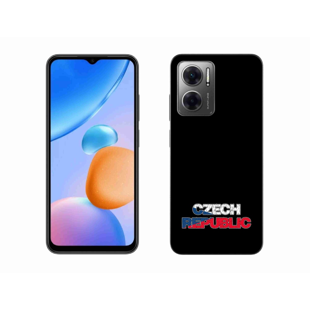 Gél borítás mmCase a Xiaomi Redmi 10 5G - Csehország fekete háttérrel