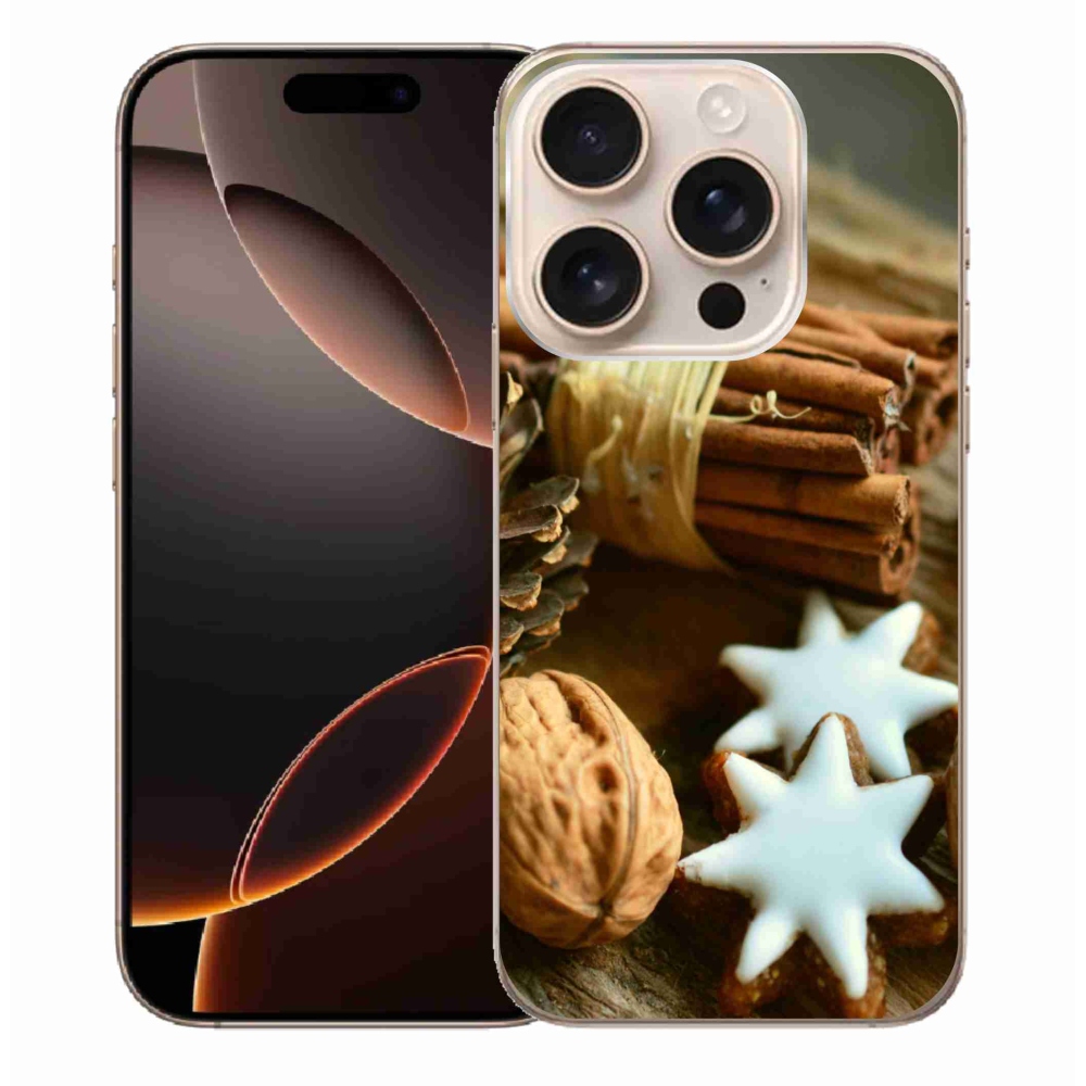 Gél borítás mmCase iPhone 16 Pro Max készülékhez - fahéj és mézeskalács