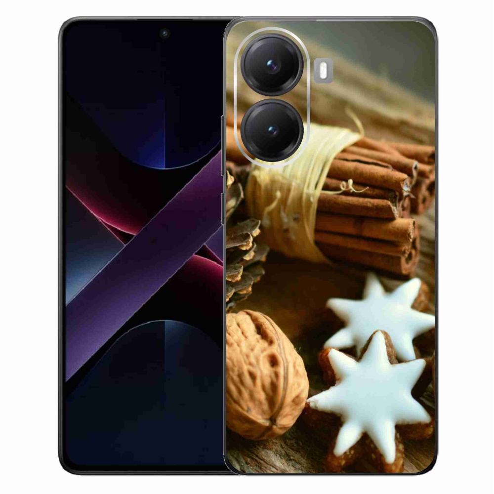 Gél borítás mmCase a Xiaomi Poco X7 Pro 5G számára - fahéj és mézeskalács