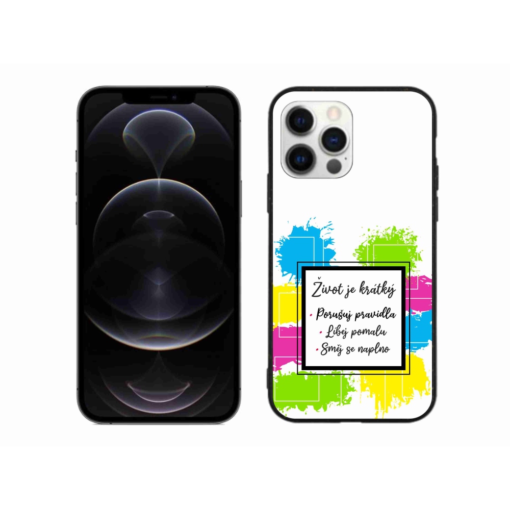 Gél borítás mmCase iPhone 12 Pro Max készülékhez - Idézet 5 fehér háttér