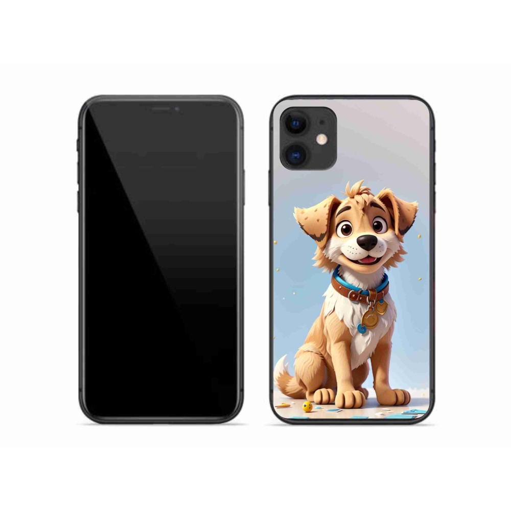 Gél borítás mmCase iPhone 11 készülékhez - rajzfilm kiskutya
