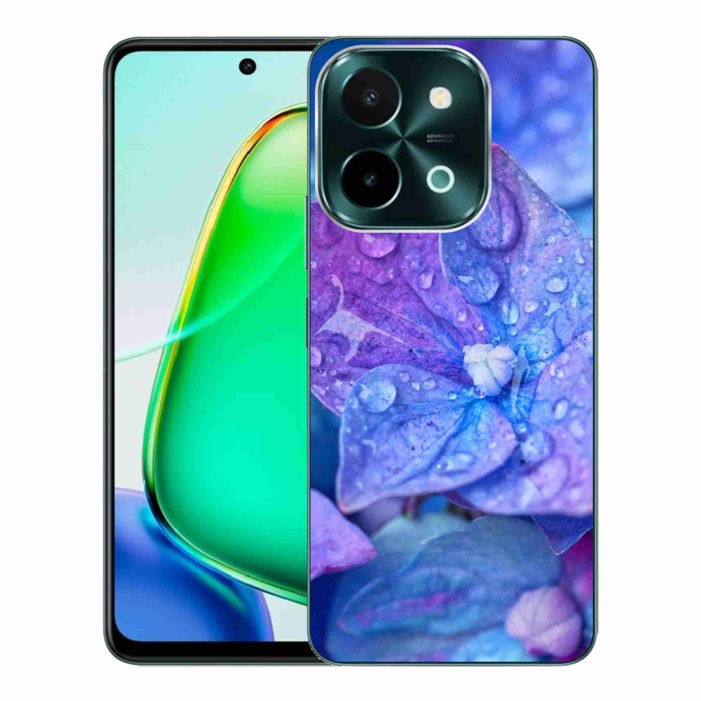 Gél védőhuzat mmCase Vivo Y28-hoz - lila virág