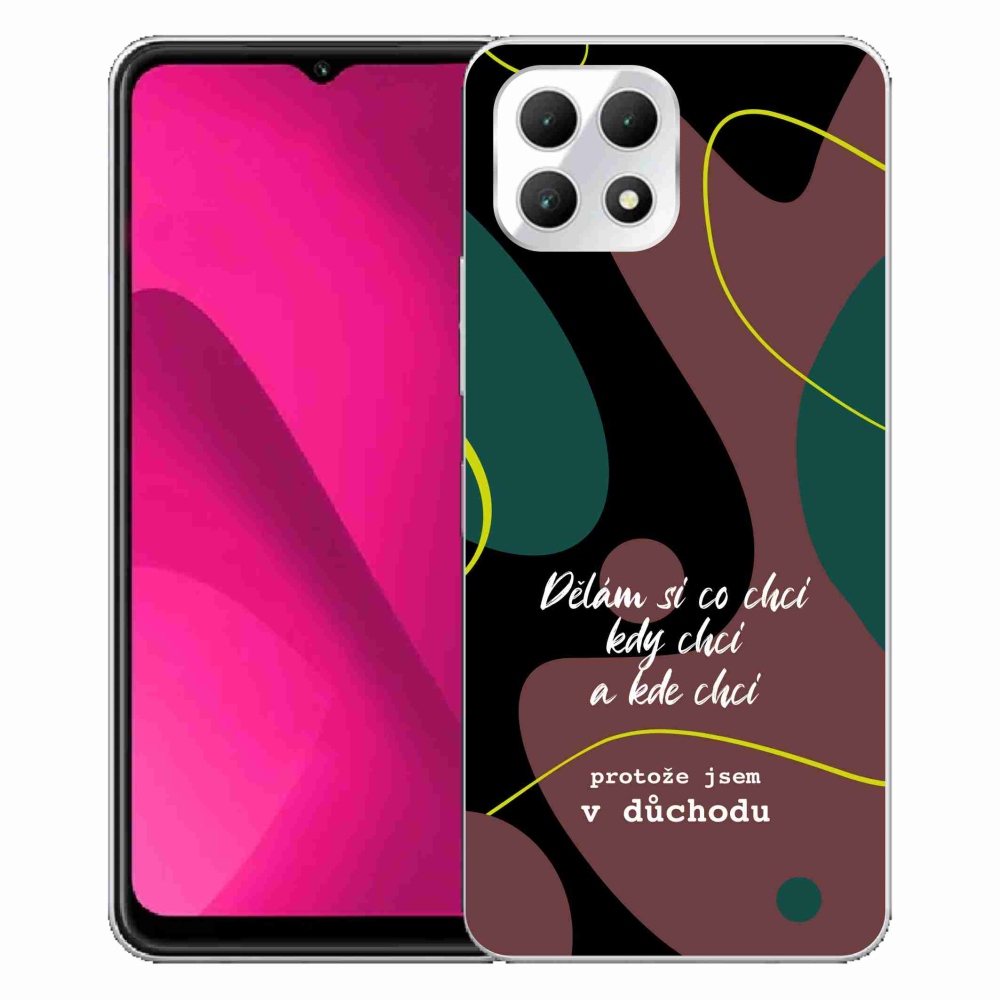 Gél borító mmCase a T-Mobile T Phone 2 készülékhez - vicces szöveg 10 fekete háttér