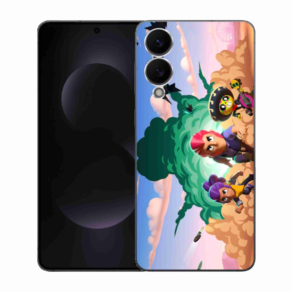 Gél borítás mmCase Samsung Galaxy S25 Edge készülékhez - verekedős csillagok