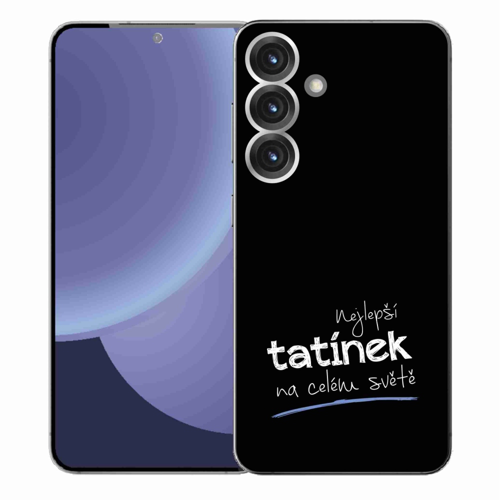 Gél borító mmCase Samsung Galaxy S25+ - legjobb apuci 4 fekete háttérrel