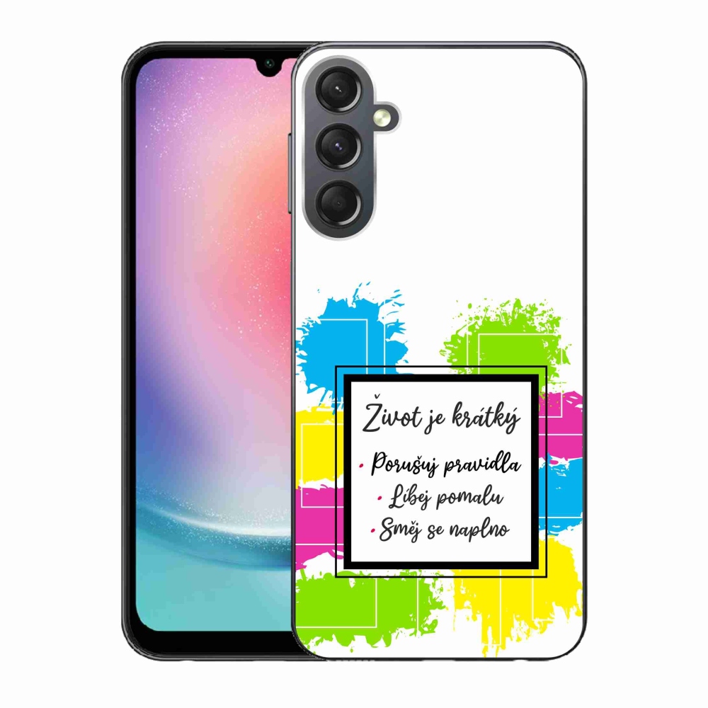 Gél borítás mmCase Samsung Galaxy A24 - idézem 5 fehér háttérrel