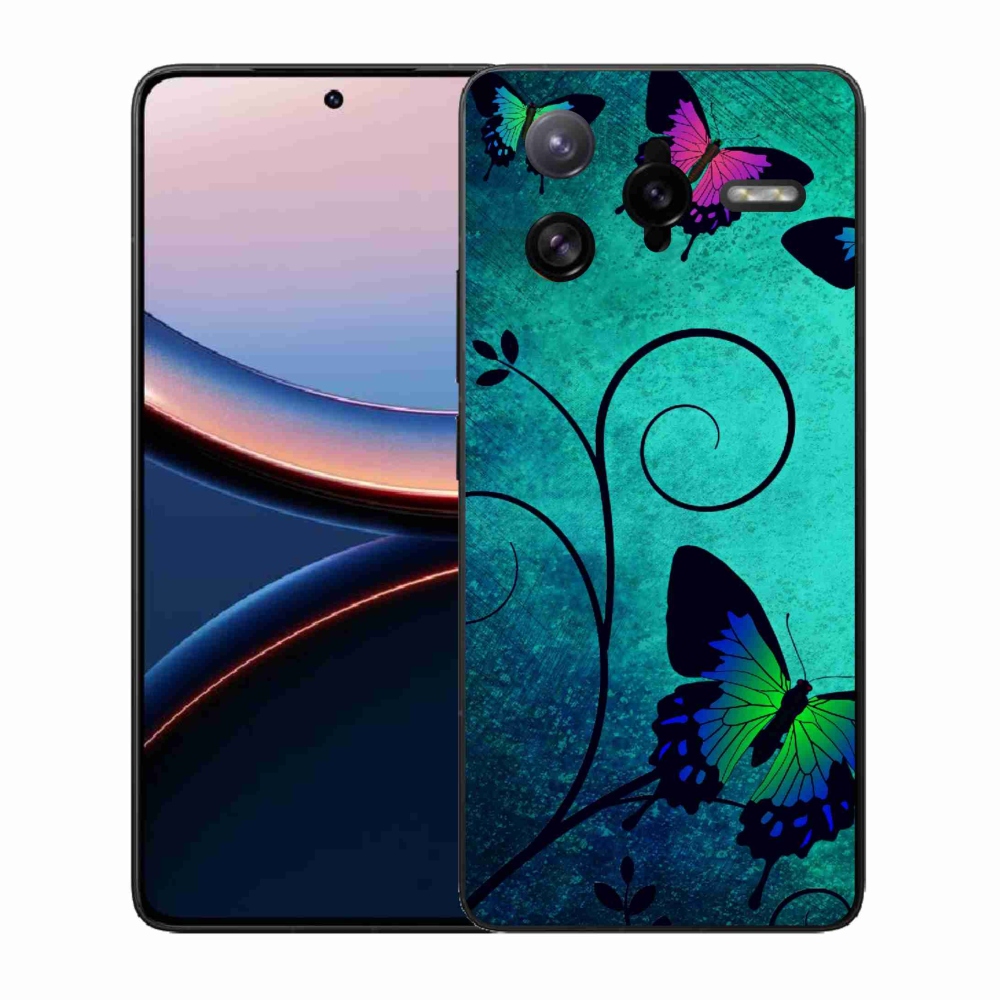 Gél borítás mmCase a Xiaomi Poco F7 Ultra számára - színes pillangók