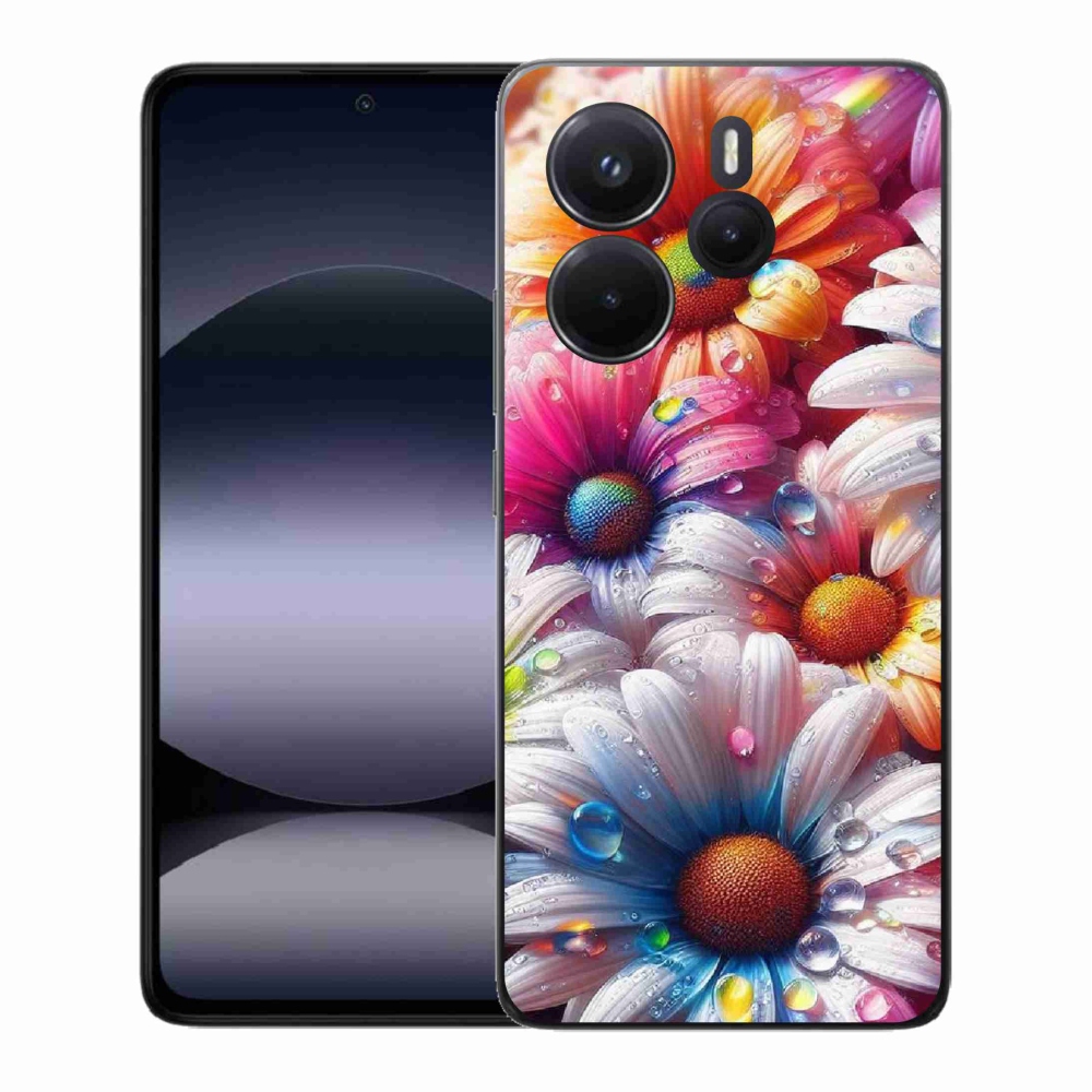 Gél borítás mmCase a Xiaomi Redmi Note 14-hez - színes százszorszépek