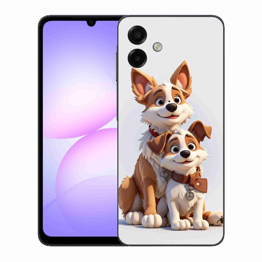 Gél borítás mmCase Samsung Galaxy A07 4G - rajz kutyákhoz