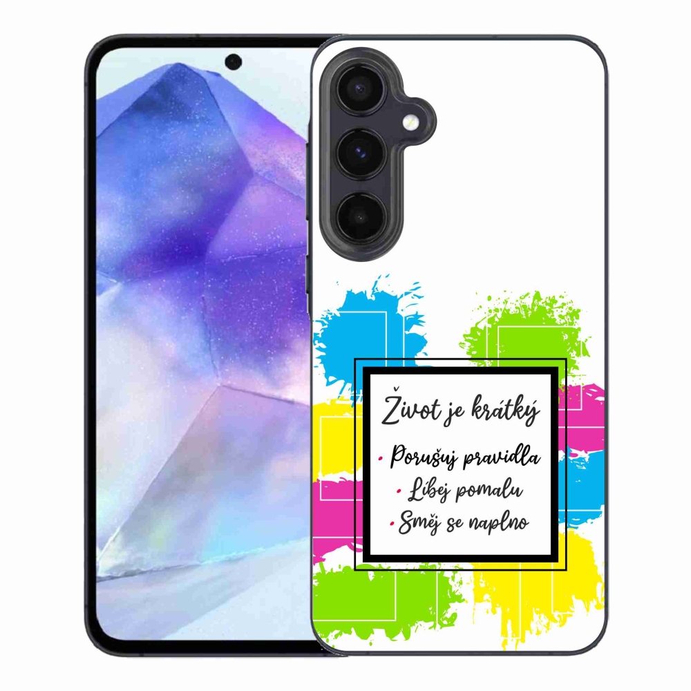 Gél borító mmCase Samsung Galaxy A55 5G - idézem 5 fehér háttér