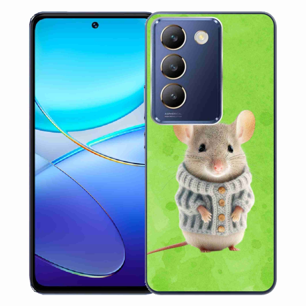 Gél borítás mmCase a Vivo V40 SE 4G/5G készülékhez - egér pulóverben
