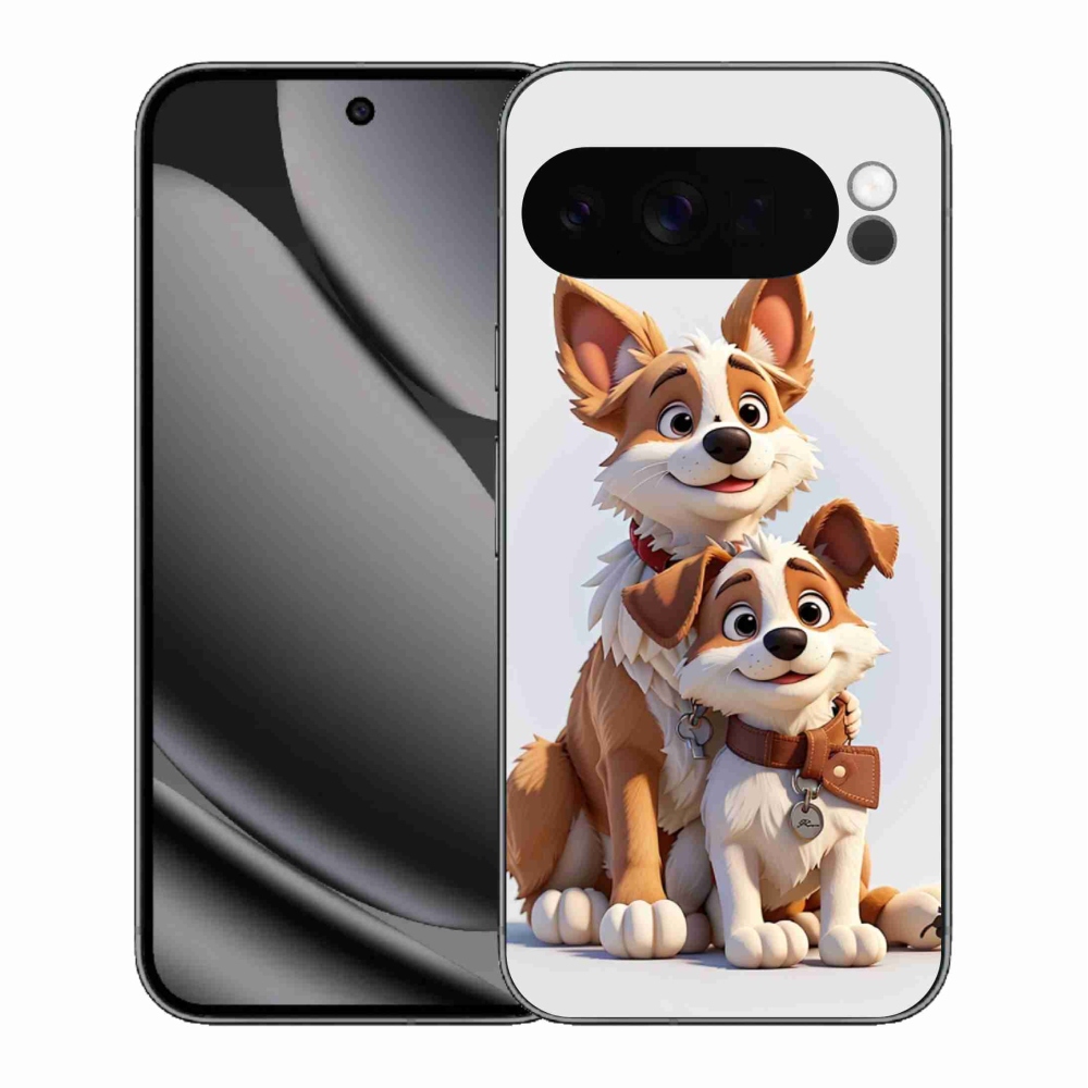 Zselés borítás mmCase a Google Pixel 10 Pro XL-hez - kutyák rajzolása