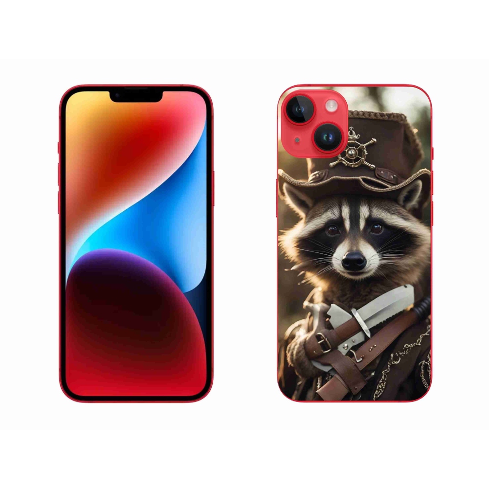 Zselés borítás mmCase iPhone 14 Plus készülékhez - mosómedve egyenruhában