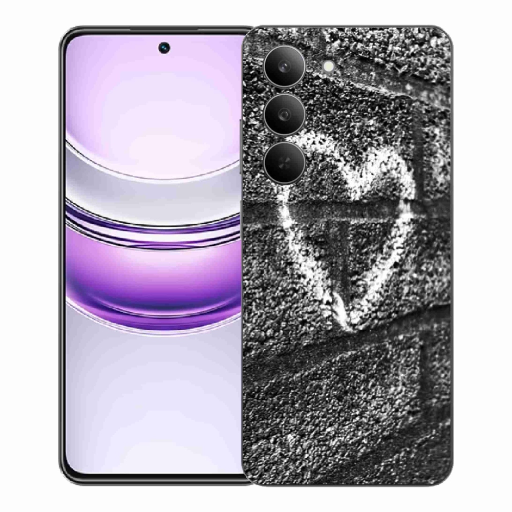 Gél borítás mmCase a Realme 14x 5G készülékhez - szív a falon