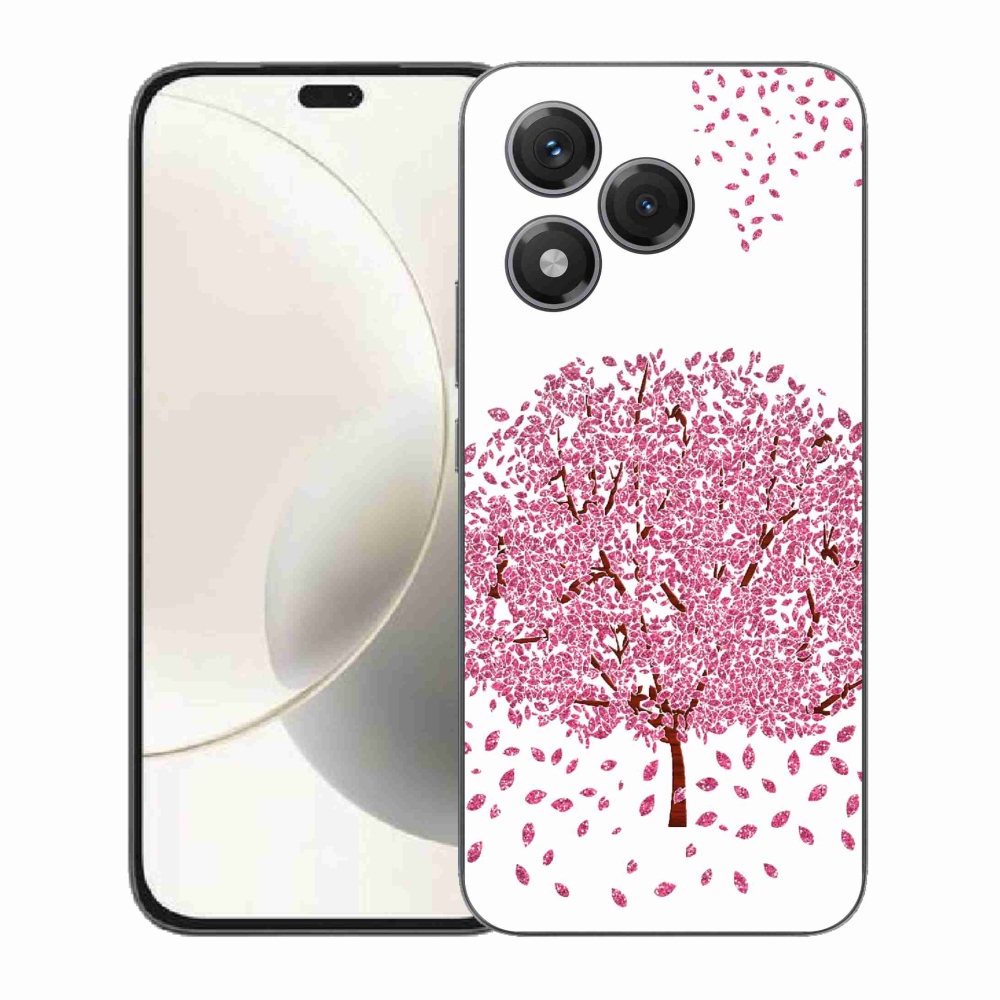 Zselés borító mmCase a Honor 400 Lite-hoz - rajzfilmfa levelekkel