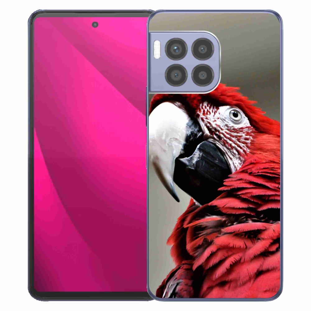 Zselés borítás mmCase a T-Mobile T Phone 2 Pro készülékhez - papagáj ara piros