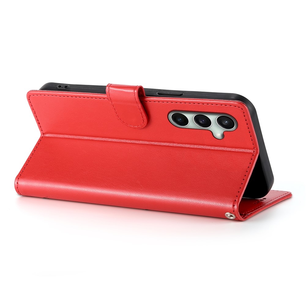 Virágok könyv tok Samsung Galaxy S25 FE készülékhez - piros