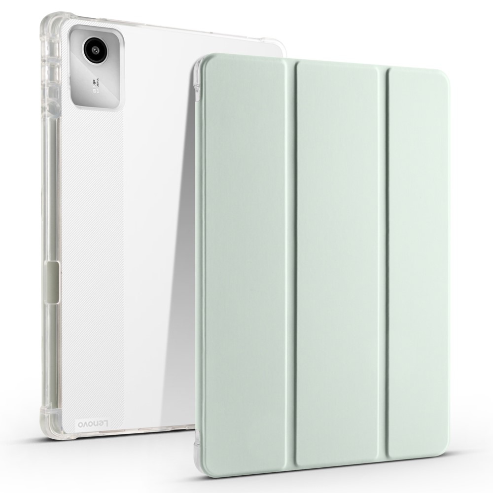 Ügyes záródó tok Lenovo Tab M11/Tab K11 - világoszöld