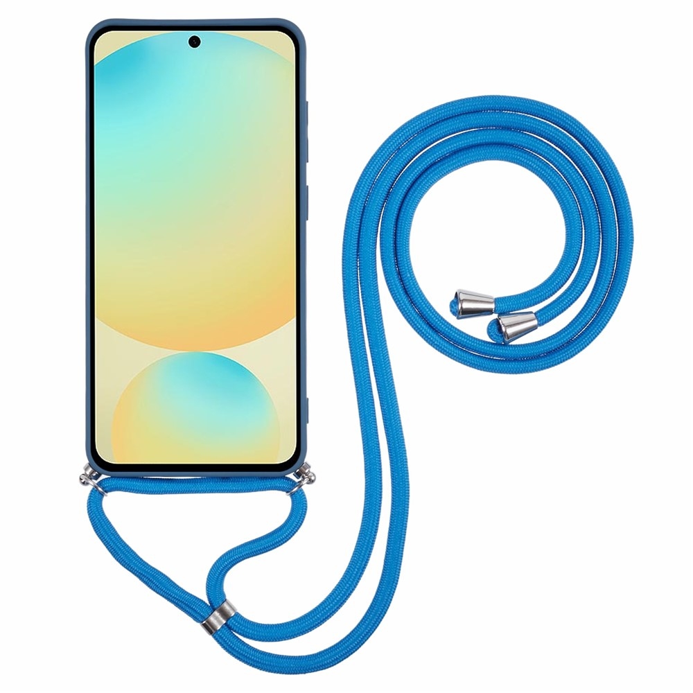 Bélelt zselés tok húzózsinórral Samsung Galaxy S25 FE készülékhez - kék