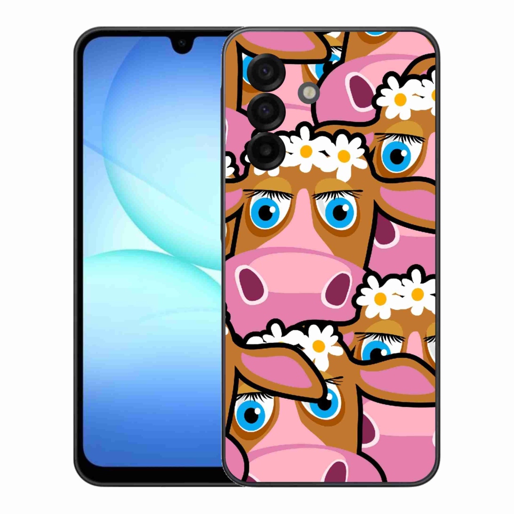 Gél borítás mmCase Samsung Galaxy A17 4G/5G - rajzfilm tehenekhez