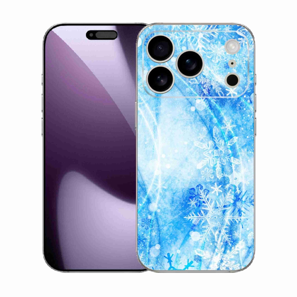 Zselés borítás mmCase iPhone 17 Pro készülékhez - hópelyhek