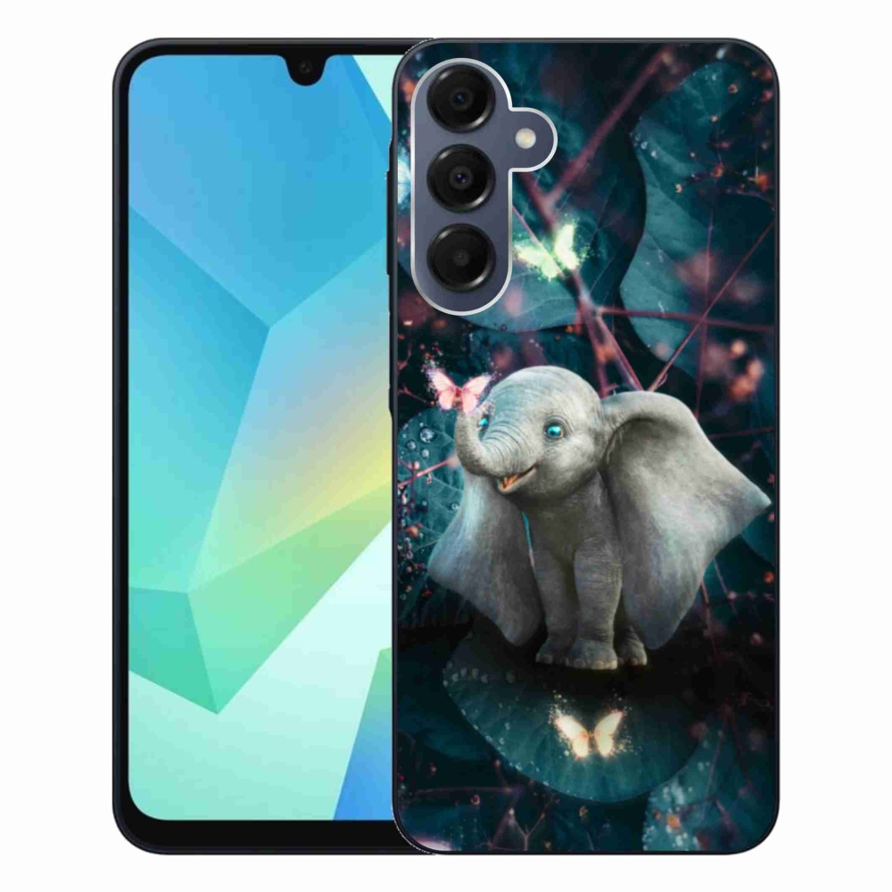 Zselés borítás mmCase Samsung Galaxy A16 4G/5G készülékhez - aranyos elefánt