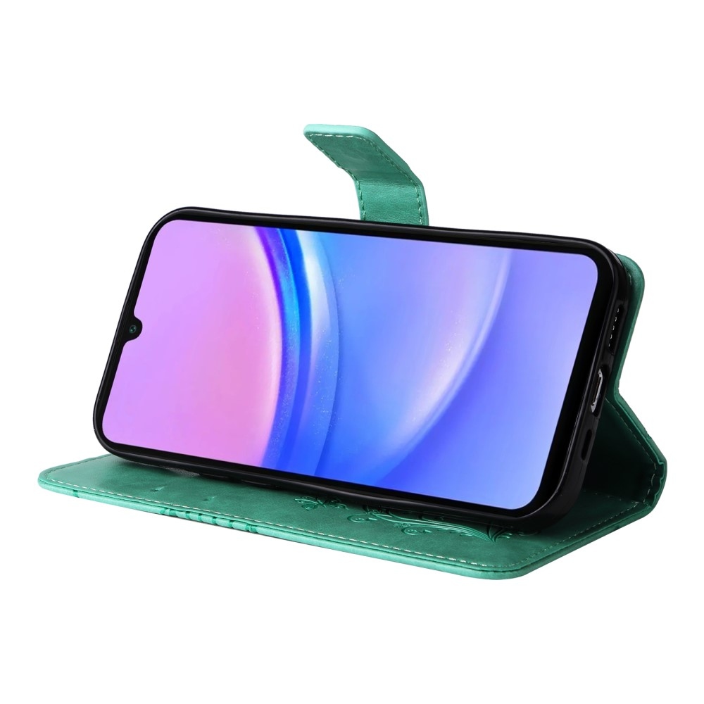 Nagy pillangó könyv tok Samsung Galaxy A16 4G/5G/A26 5G - teáskék színben