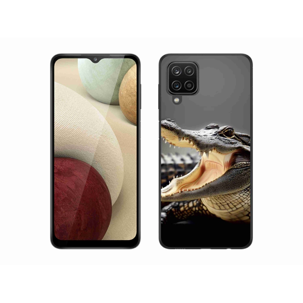 Gél védőhuzat mmCase Samsung Galaxy A12 készülékhez - krokodil