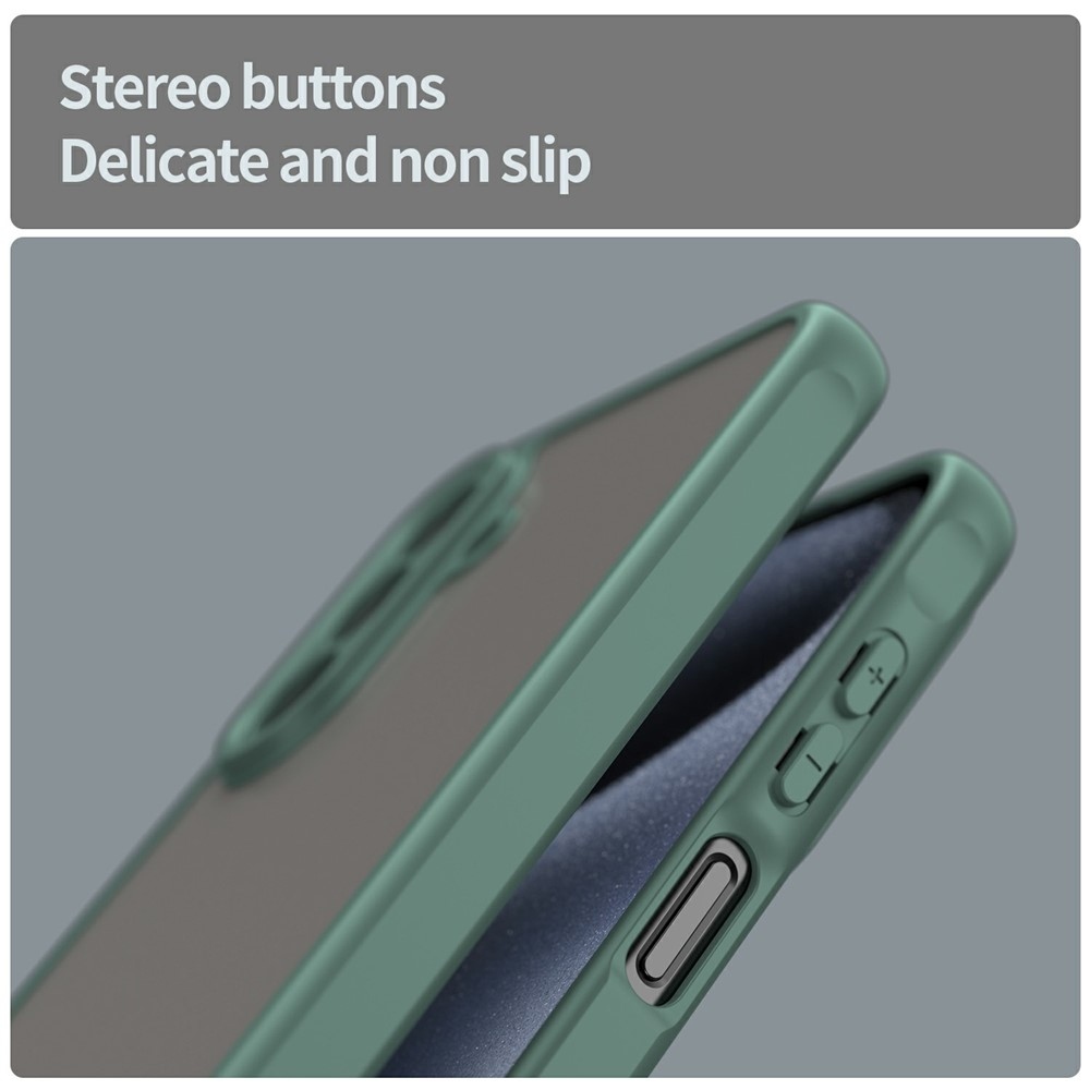 Zselés tok kemény hátlappal Samsung Galaxy A17 4G/5G - zöld