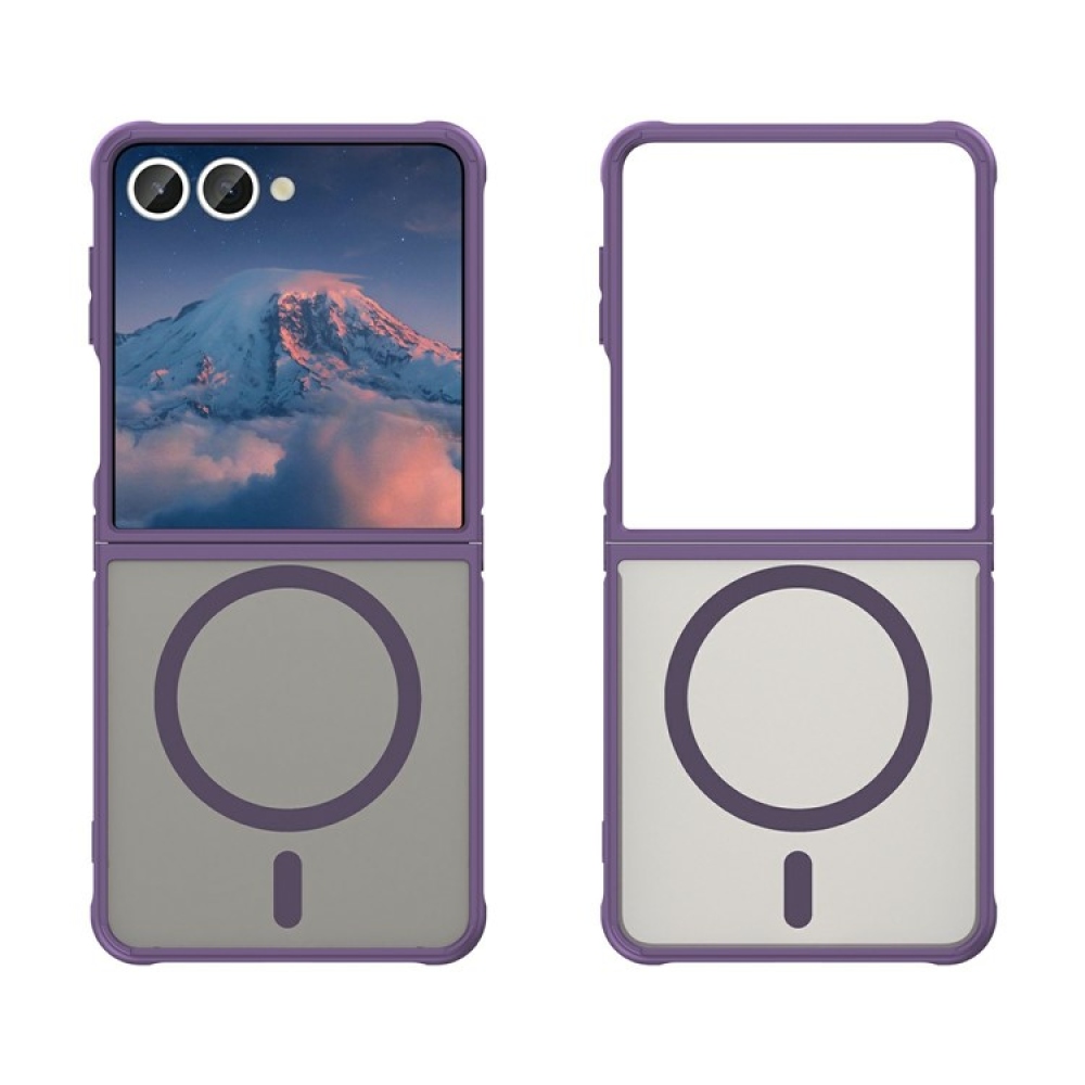 Samsung Galaxy Z Flip7 5G matt zselés tok MagSafe-val a Samsung Galaxy Z Flip7 5G-re - lila