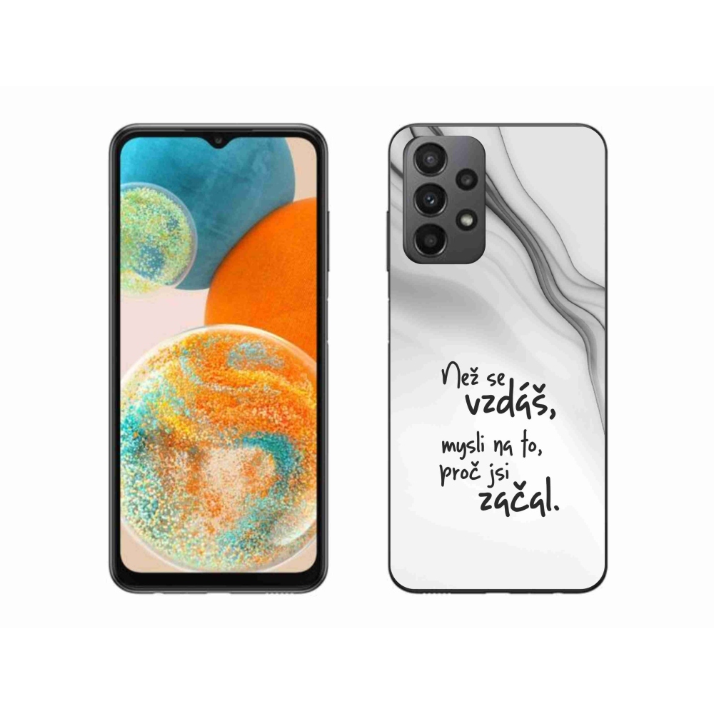 Gél borítás mmCase Samsung Galaxy A23 4G/5G - idézem 2 fehér háttér