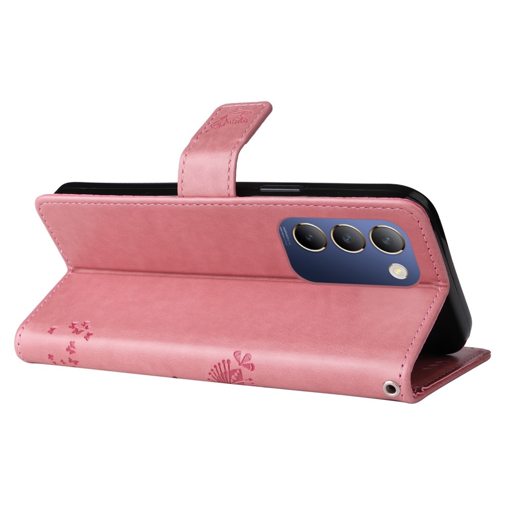 Fa könyv tok a Vivo V40 SE 4G/5G készülékhez - rózsaszín