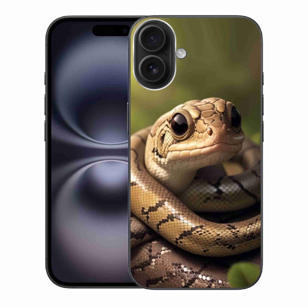 Zselés borítás mmCase iPhone 16 Plus készülékhez - kígyó 1