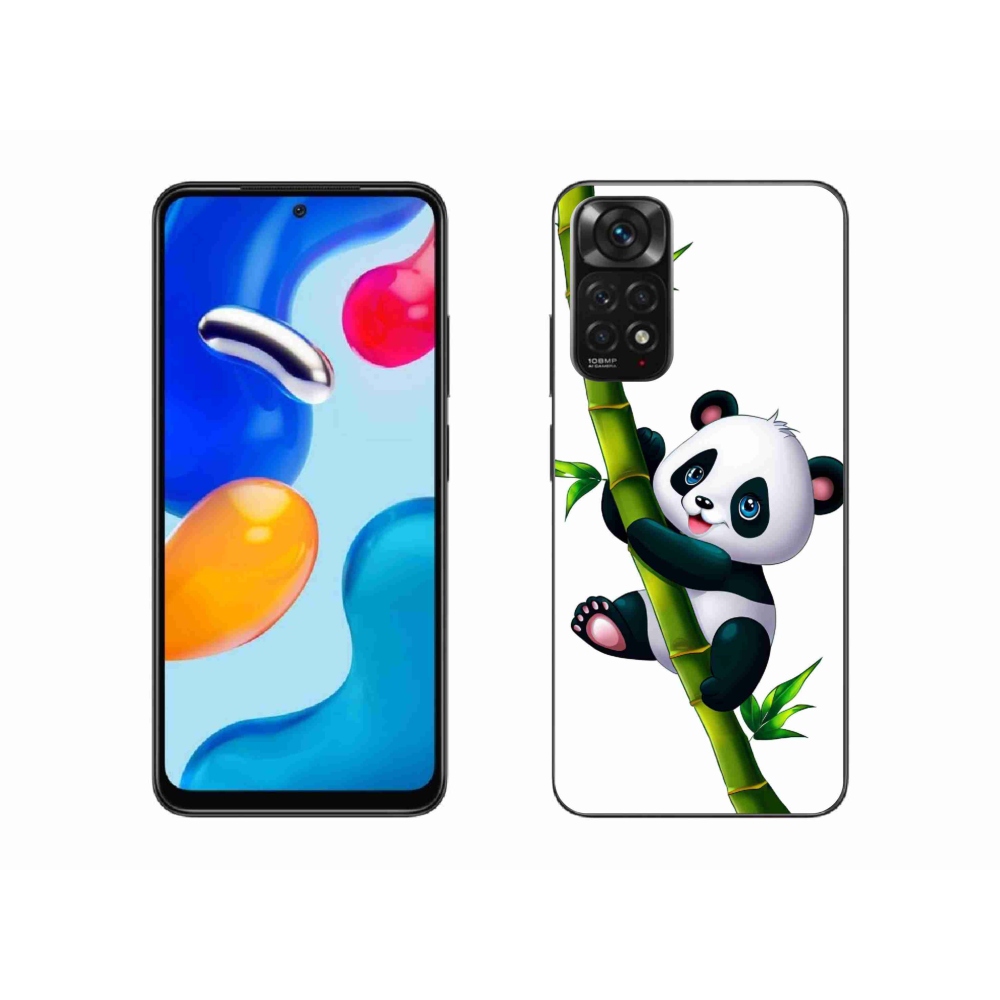 Gél borítás mmCase a Xiaomi Redmi Note 11 4G-hez - panda a bambuszon