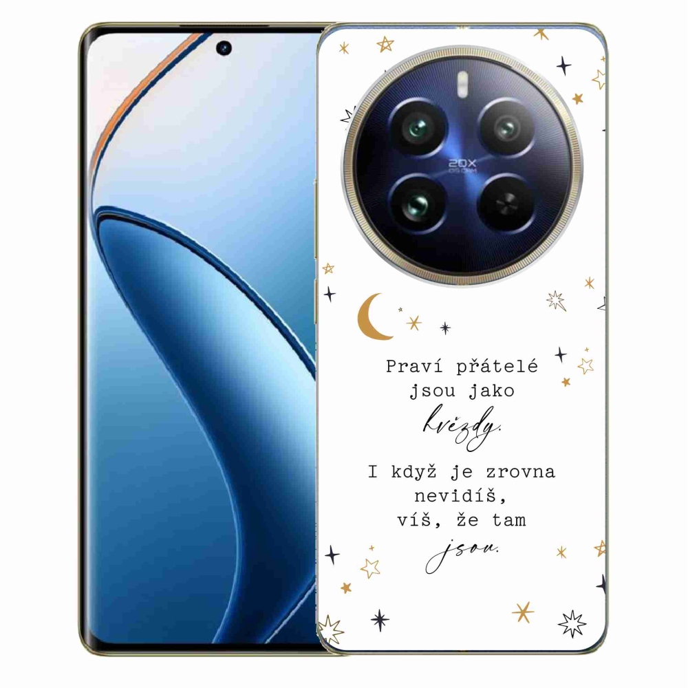 Gél borítás mmCase a Realme 12 Pro 5G/12 Pro+ 5G - idézet 6 fehér háttérrel