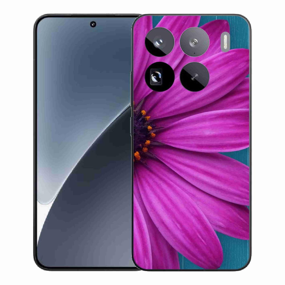 Zselés borítás mmCase a Xiaomi 15 Pro-hoz - lila margaréta