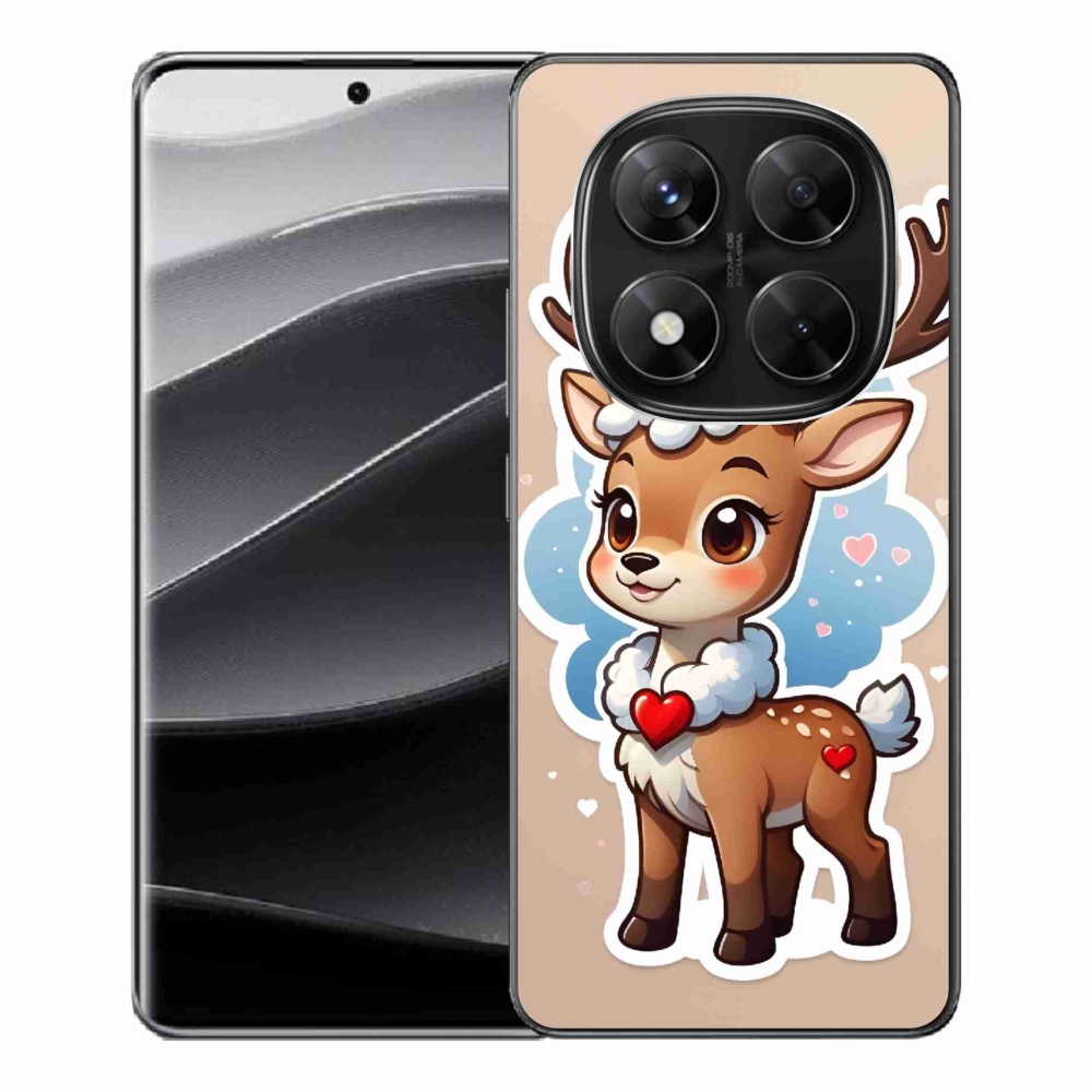Gél borítás mmCase a Xiaomi Redmi Note 14 Pro 5G/Poco X7 5G számára - rajzfilm rénszarvas