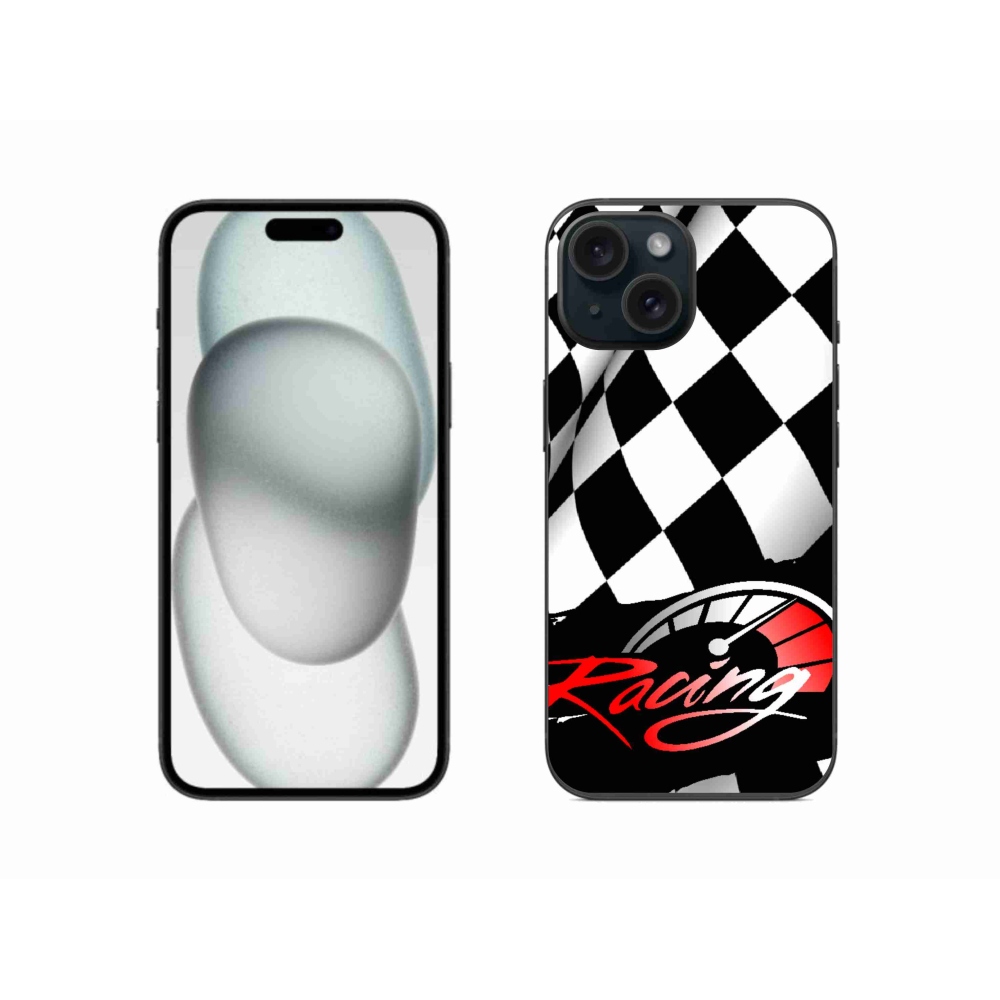 Zselés borítás mmCase iPhone 15-ös iPhone 15 - versenyautóhoz