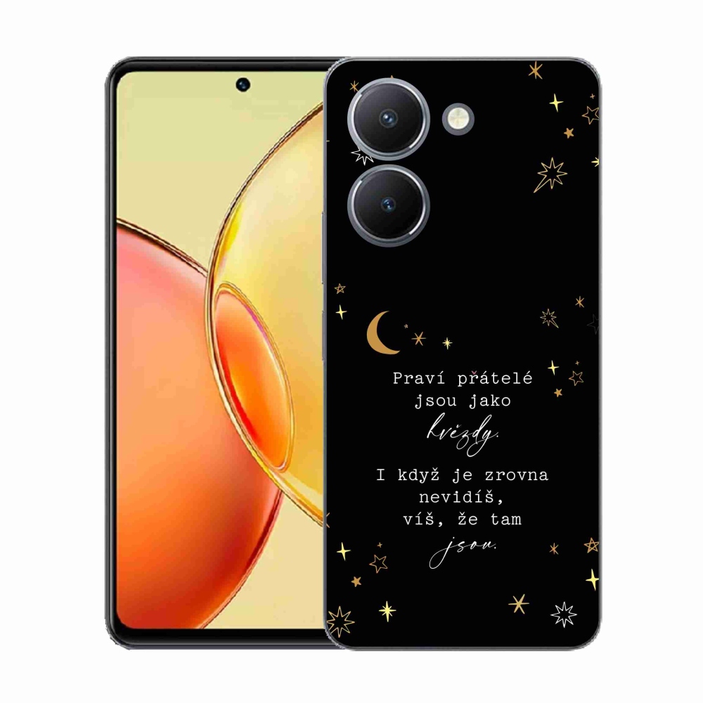 Gél borítás mmCase a Vivo Y36-hoz - Idézet 6 fekete háttér