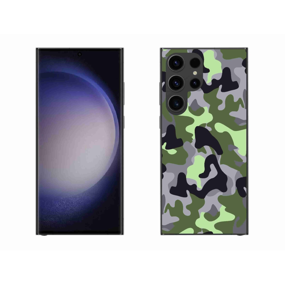 Zselés borítás mmCase Samsung Galaxy S23 Ultra 5G - terepszínű minta 7