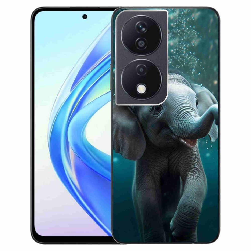 Zselés borítás mmCase a Honor X7b/Honor 90 Smart készülékhez - elefánt a víz alatt